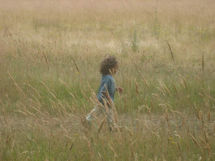 In the field at Champoeg